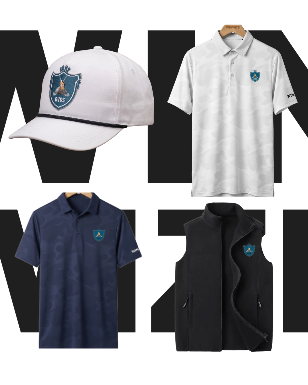 Golfkeps med GVGS-logotyp — profilkläder från WINWIZE