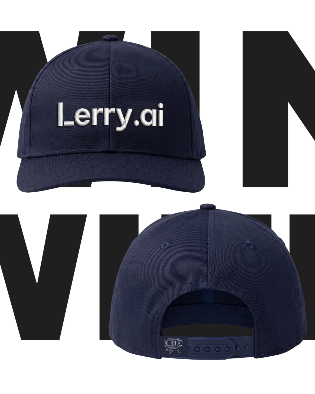 Golfkeps med LERRY.AI-logotyp — profilkläder från WINWIZE