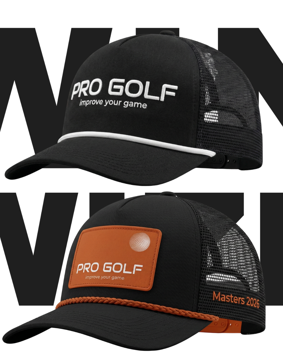Golfkeps med PRO GOLF SUNDSVALL-logotyp — profilkläder från WINWIZE