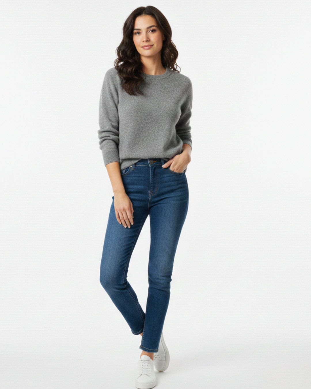 Gray - Aura Cashmere Sweater