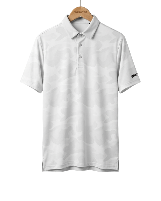 White - Camoflow Golf Polo