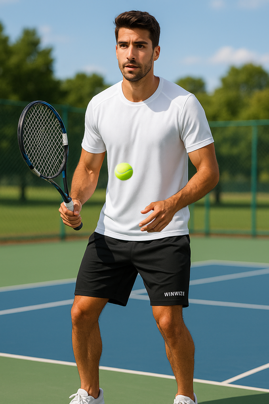 Black Court Shorts