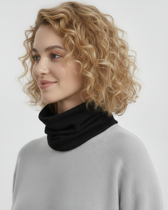 Black - Aura Cashmere Neckwarmer