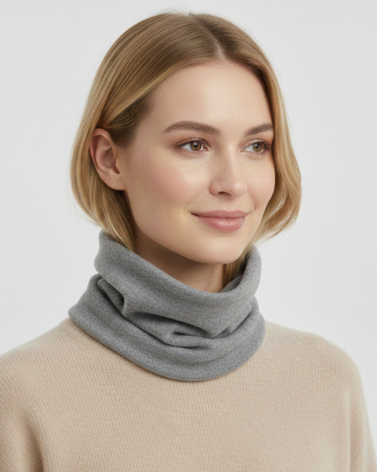 Gray - Aura Cashmere Neckwarmer