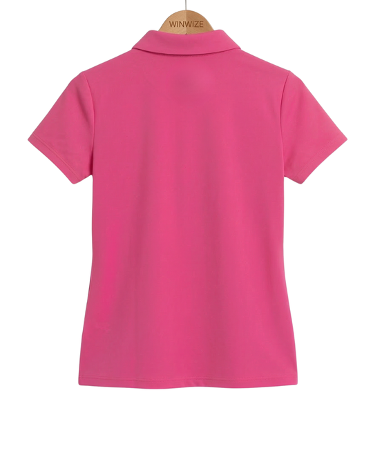 Pink Aura Golf Polo