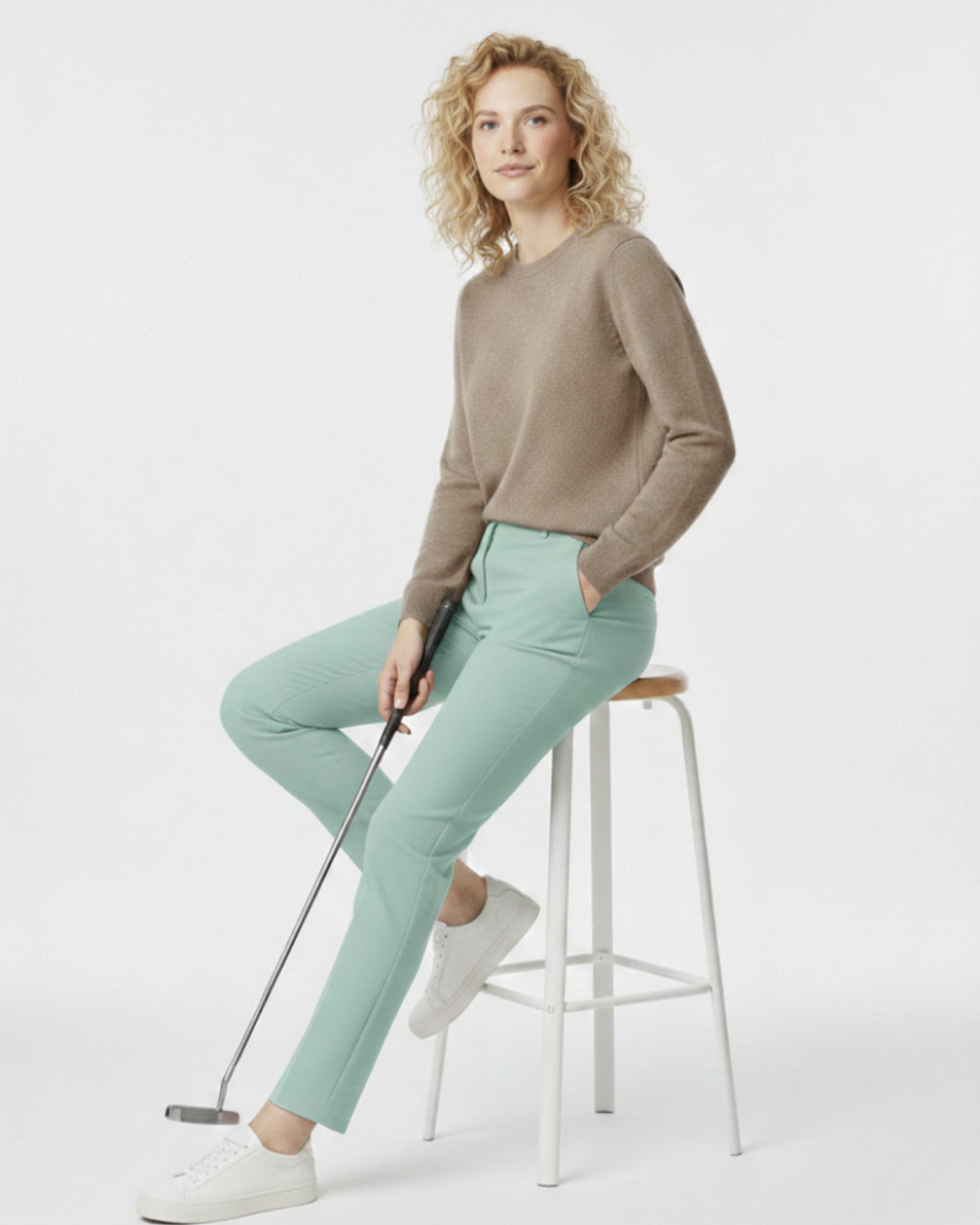 Beige - Aura Cashmere Sweater