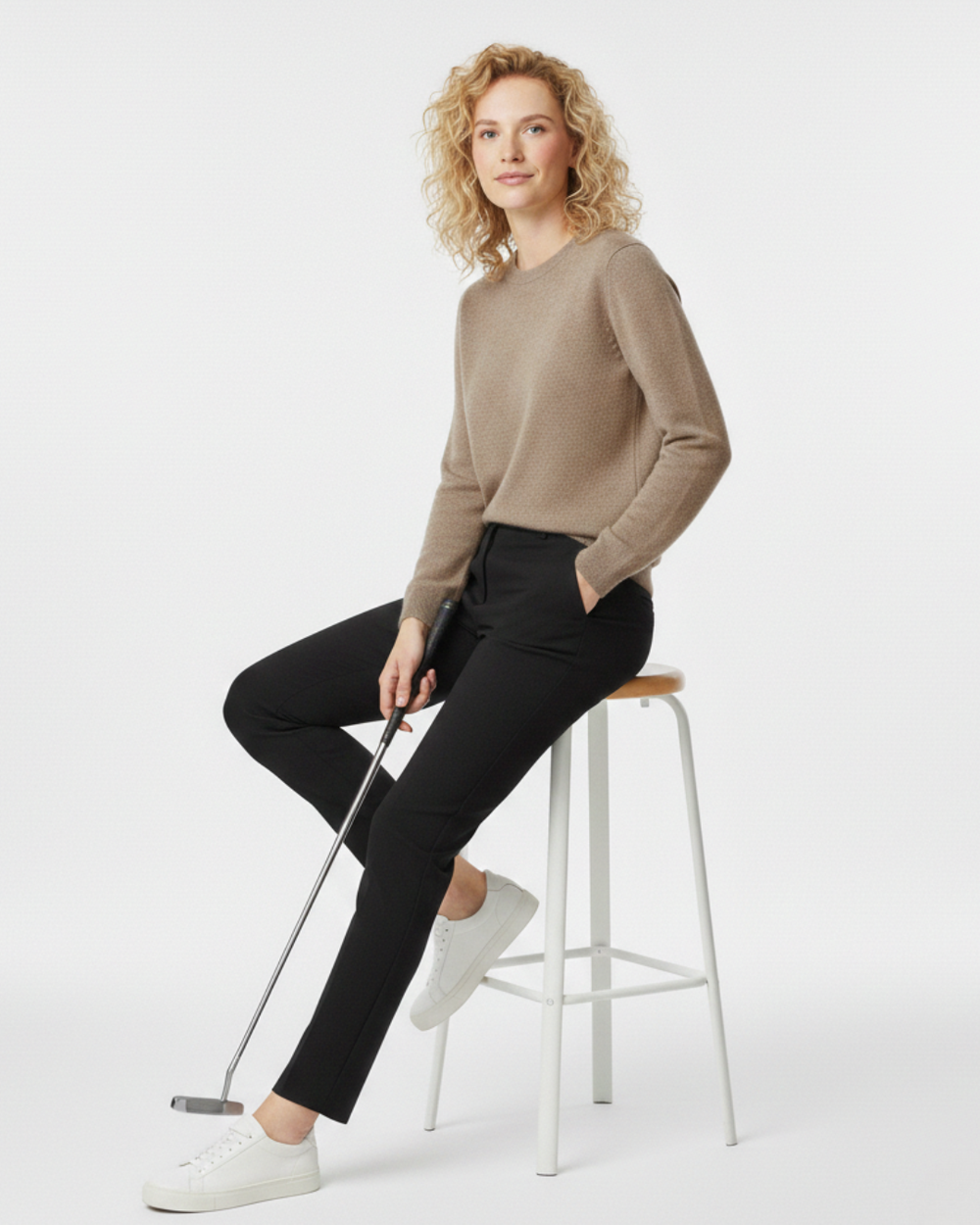Beige - Aura Cashmere Sweater