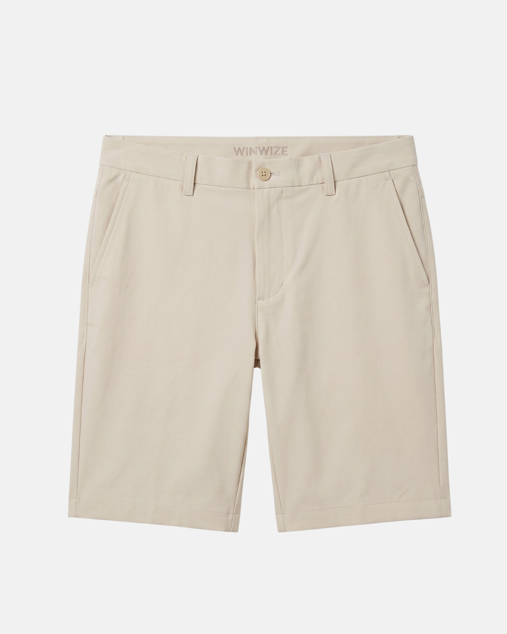 Snygga beigea stretchiga Goflshorts