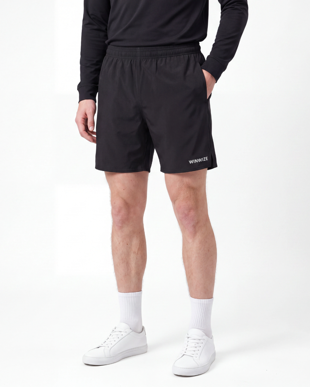 Svarta Court Shorts