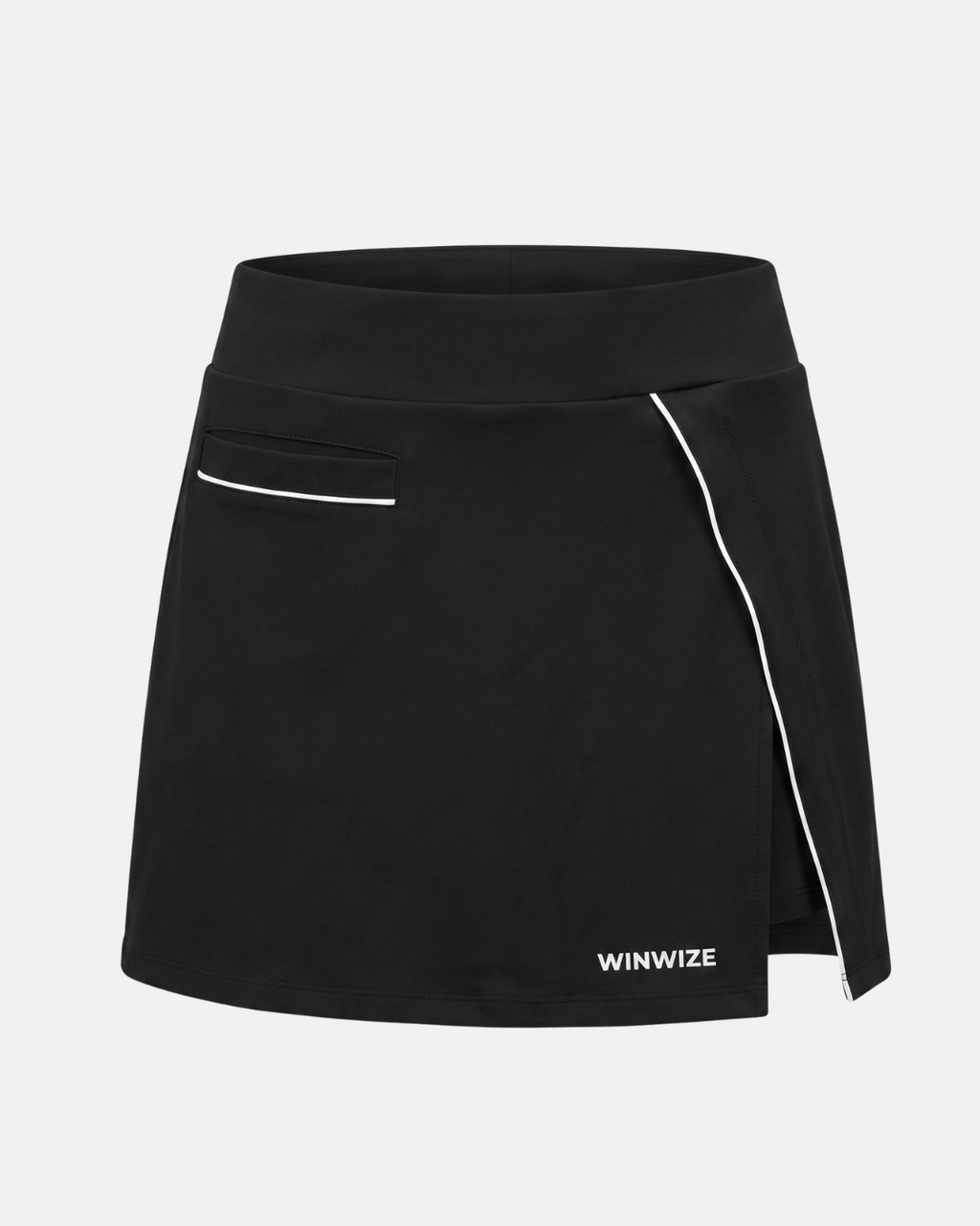Snygg svart Sportkjol, perfekt för padel, tennis och golf