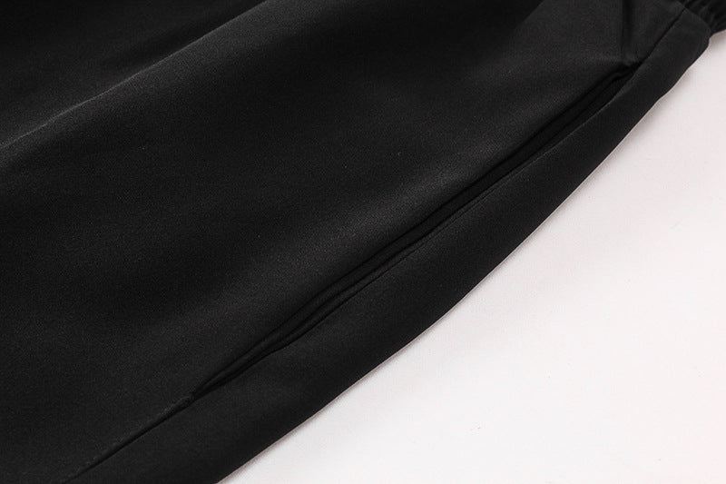 Black Court Shorts